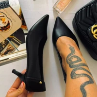 Imagem da promoção Sapato Social Feminino Salto Baixo Fino Scarpin Elegante Confortável