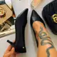 Sapato Social Feminino Salto Baixo Fino Scarpin Elegante Confortável em oferta