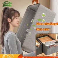 Imagem da promoção Organizador de guarda-roupa reforçado para roupas íntimas, calças e jeans com suporte em estrutura d