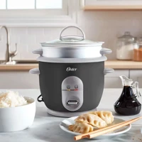 Imagem da promoção Panela de Arroz Elétrica 3 Copos Facile Cinza 4722 - Oster