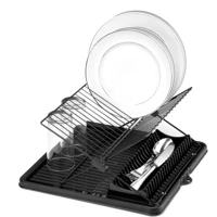 Imagem da promoção Escorredor de Louças Dobrável Desmontável Talheres Copos Prático Cozinha Black Arthi
