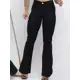 Calça Jeans Feminina Flare Cos Alto Levanta Bumbum Com Lycra Boca de Sino Country Afina Cintura Luxo em oferta