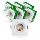 Kit 10 Spot Luminária 7w Qd Rd Frio 6500k Quente 3000k em oferta
