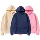 Kit 3 Blusas Moletom Canguru Com Capuz Liso Frio Unissex Masculino e Feminino Com Bolso em oferta