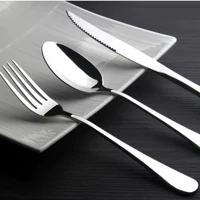 Imagem da promoção 36 Talheres Garfo Colher Faca Prateado Slim Em Inox Chique Para Cozinha E Restaurante