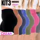 Kit 3 Shorts Legging Feminino Meia Coxa Cintura Alta Bermuda Zero Transparência em oferta