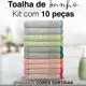 Kit 10 Toalha Banho Grande Macia 140 x 70 Cm em oferta