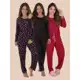 Kit 3 Pijamas Manga Longa Conforto Quentinho Thayla em oferta