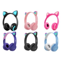 Imagem da promoção Fones de ouvido Bluetooth gatinho com LED colorido YIHAN