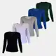 Kit 5 Peças Blusa Feminina Manga Longa Lisa Melhor Qualidade em oferta