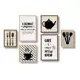 Kit 6 Quadros Decorativos Para Sala Quarto Copa Cozinha Cantinho do Café Frases em oferta