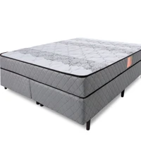 Imagem da promoção Cama Box com Colchão Queen Ortopédico Firme Espuma D33 Antialérgico - BF Colchões