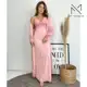 Kit de Robe e Camisola LONGOS sem Bojo de Microfibra Light de Amamentação Feminina em oferta
