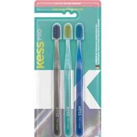 Imagem da promoção KESS 3 Escovas Dentais Pro Extra Macias Multicoloridas