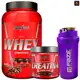 Kit Nutri Whey Pote 900g + Creatina CarboFuel 300g + Coqueteleira em oferta