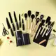 Kit 19 Peças NOVO Completo Jogo Utensílios Cozinha Luxo Tábua em Silicone Faca Tesoura 2000GR VITOR em oferta