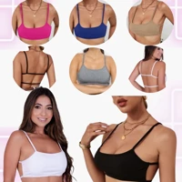 Imagem da promoção Kit 5 Top Costa Nua Lançamento Gringo Cropped das Blogueira