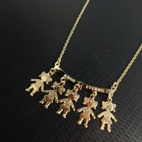 Imagem da promoção Colar Filhos Casal Menino Menina Três Quatro Filhos Filhas Meninos Meninas Folheado