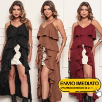Imagem da promoção Blusa Feminina Bata Longa