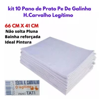 Imagem da promoção pano De Prato Branco O Legitimo Kit Com 10 Peças Pano de Prato Grosso Pé de Galinha