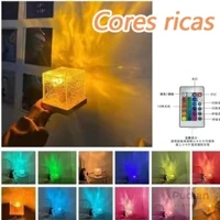 Imagem da promoção Projector Luz Nocturna Criativa De Ondulação De Água Acrílica Rotativa Lâmpada De Iluminação Com Cri