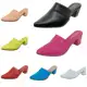 Scarpin Mule Salto Alto Grosso Luxo Bico Fino em oferta