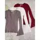Blusa feminino com mangas largas e pérolas em oferta