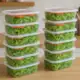 Kit 20 Potes 800ML Marmitas Microondas Freezer Transparentes BPA Free Organizador de Alimentos Plást em oferta