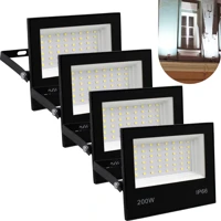 Imagem da promoção Kit 4 Refletor Led 200w Holofote Prova D'água Bivolt Luz Branco Frio