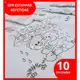 Kit 10 Pano de Prato Branco Riscado Para Pintura Com Bainha 100% Algodão em oferta