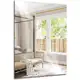 Espelho Decorativo Retangular 60X40cm Ladipado 4mm de Espessura com KIT Instalação para Parede Sala em oferta