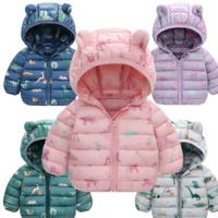 Imagem da promoção Dinossauro Dos Desenhos Animados Com Capuz Jaquetas Leves Bebê Meninos Meninas Outono Inverno Roupas