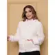 Blusa Frio Casaco Moletom Pelinho Inverno Feminino em oferta
