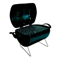 Imagem da promoção Churrasqueira Pequena Móvel Bafinho Tambor Mini Preta - MK