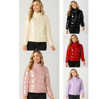 Imagem da promoção Jaqueta Feminina Nylon Inverno Quentinha Impermeável sortida metalizada sem capuz