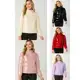 Jaqueta Feminina Nylon Inverno Quentinha Impermeável sortida metalizada sem capuz em oferta