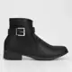 Bota Cano Baixo Look Fashion Fivela Feminina em oferta