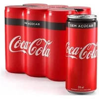 Imagem da promoção Pack de Coca Cola Sem Açúcar Lata 310ml 6 unidades