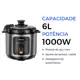 Panela Pressão Elétrica Gaabor 6L | Inox | 1000W | 8 Funções | Multifuncional | Digital em oferta