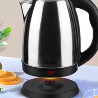 Imagem da promoção Chaleira Elétrica de Aço Inox, 1.8L , 110V/220V, Ferve Água Rápido com Tampa e Desligamento Automáti