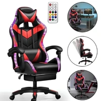 Imagem da promoção Cadeira Ergonômica Gamer Reclinável Máximo Conforto para Escritório Luzes RGB com Controle Remoto