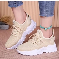 Imagem da promoção Sapatos casuais respiráveis femininos com sola macia, calçados esportivos
