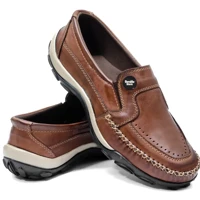 Imagem da promoção Sapatilha Mocassim Masculina todo em Couro Legítimo Havana- 2020