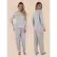 Pijama Thayla Manga Longa Felpado Outono Inverno em oferta