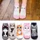 5 Pares De Meias Fofas De Gato Para Mulheres – Casuais Respiráveis De Animais De Desenho Animado em oferta