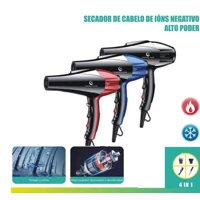 Imagem da promoção Secador De Cabelos Profissional 4em1 6000W Estilo 110v 220V Completo Cachos Viagem Elétrico Doméstic