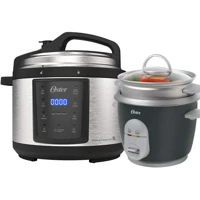 Imagem da promoção Kit Panela de Pressão e Panela Elétrica de Arroz Oster - 127V