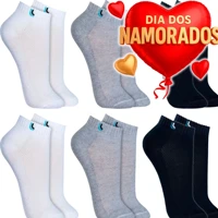 Imagem da promoção Kit 6 Pares Meias Lupo Cano Curto Baixo Soquete Algodão Meia Unissex Masculina Feminina Original