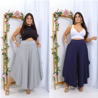 Imagem da promoção CALÇA PANTALONA FEMININA GODÊ MALHA VISCOLYCRA CINTURA ALTA TAMANHO ÚNICO