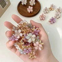Imagem da promoção Kit 12 Piranhas /Presilhas Mini Flor Com Pérola/ Cristal e Strass – Grampos de Cabelo Decorativos Pa